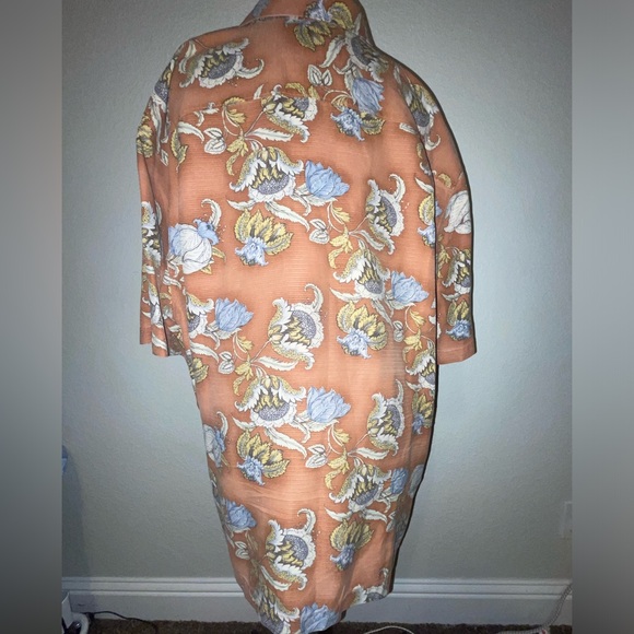 TOMMY BAHAMA Silk Hawaiian Floral Mens Casual Button Front Short Sleeve Top XL - Picture 11 of 14